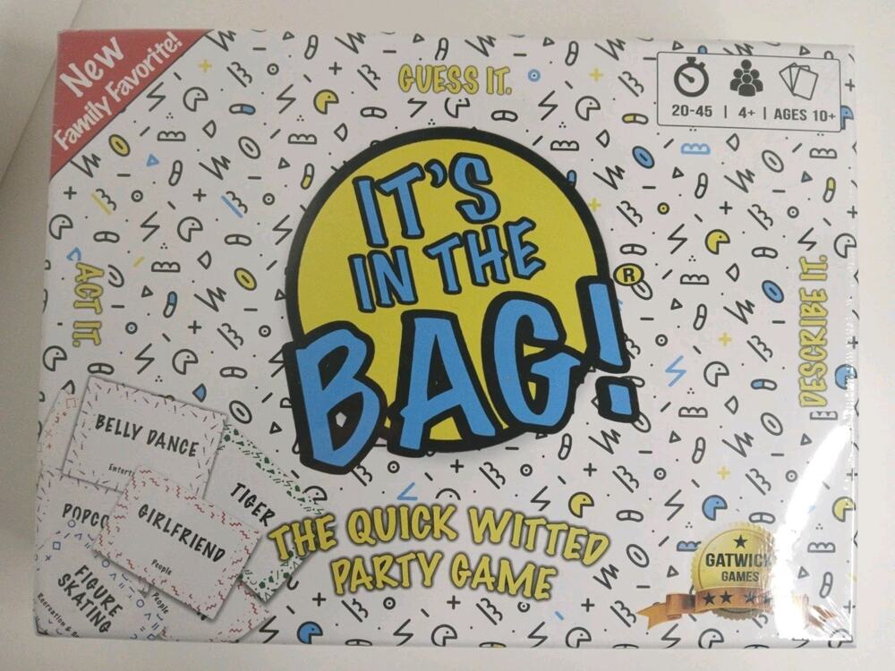 It's In The Bag! The Quick Witted Party Game Gatwick Games 4+ Players New Sealed